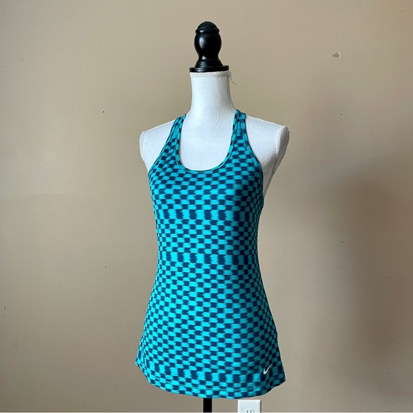 NIKE | Geometric Print Racerback Running Tank Top Sz M - Picture 3 of 6